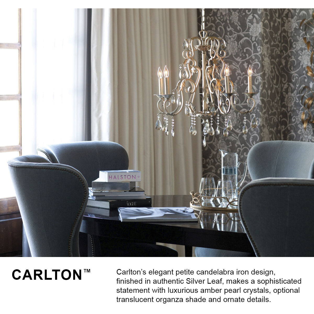 Carlton 2 Light 12.5 inch Silver Leaf Indoor Wall Sconce Wall Light