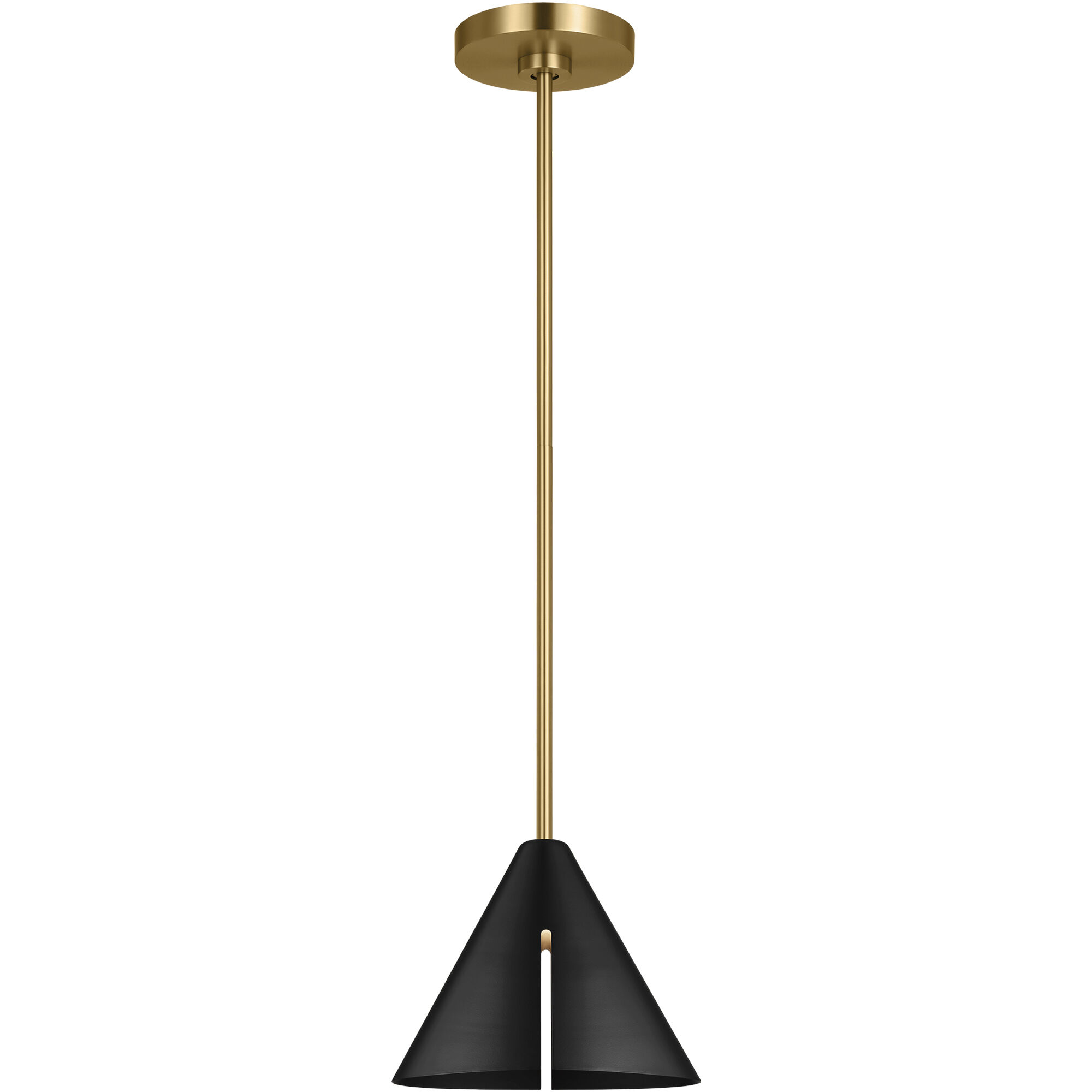 Kelly by Kelly Wearstler Cambre 1 Light 6 inch Midnight Black and Burnished Brass Pendant Ceiling Light in Midnight Black / Burnished Brass