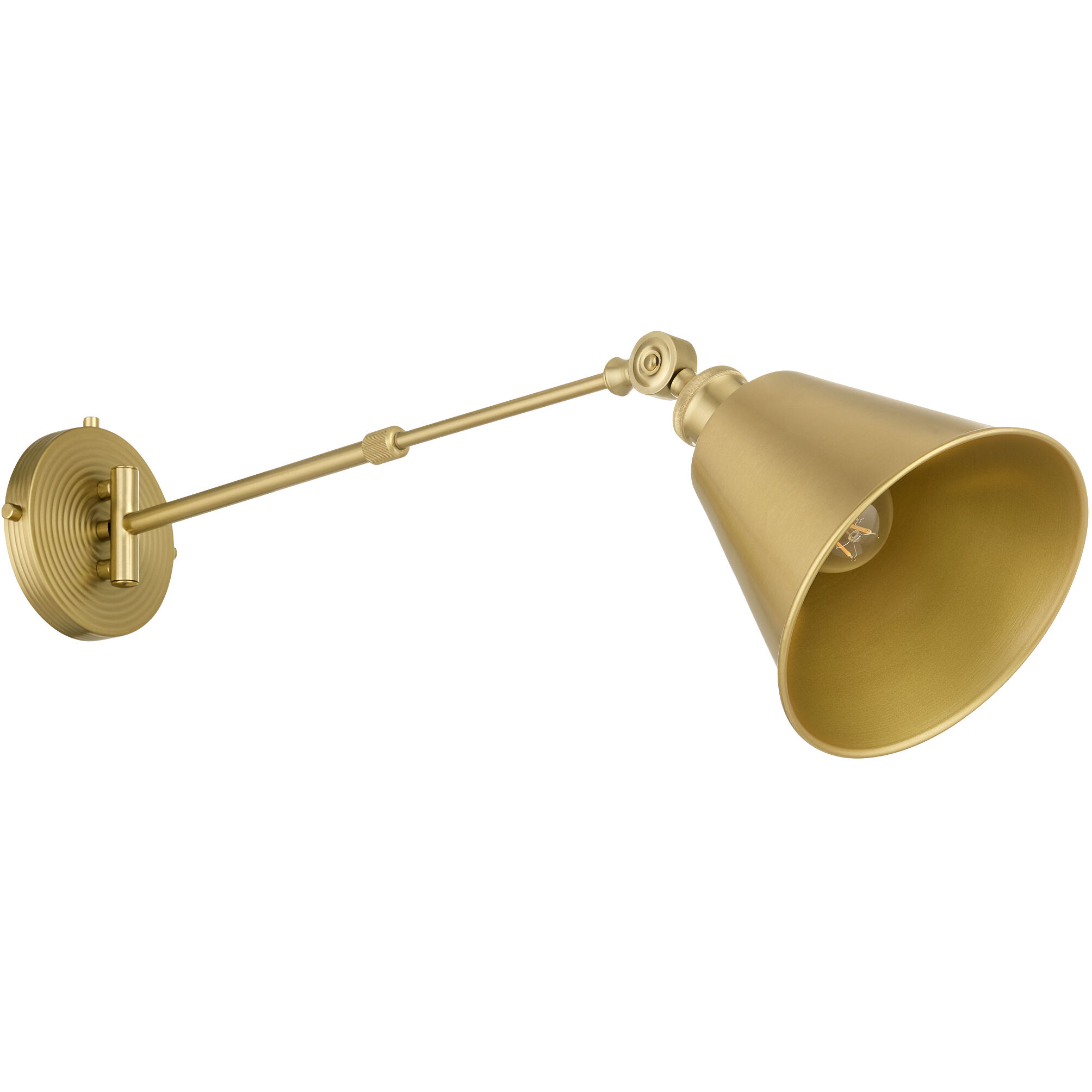 Bailey Wall Mount Wall Light in Aged Brass