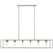 Cobar 12 Light 60 inch Satin Nickel Island Pendant Ceiling Light