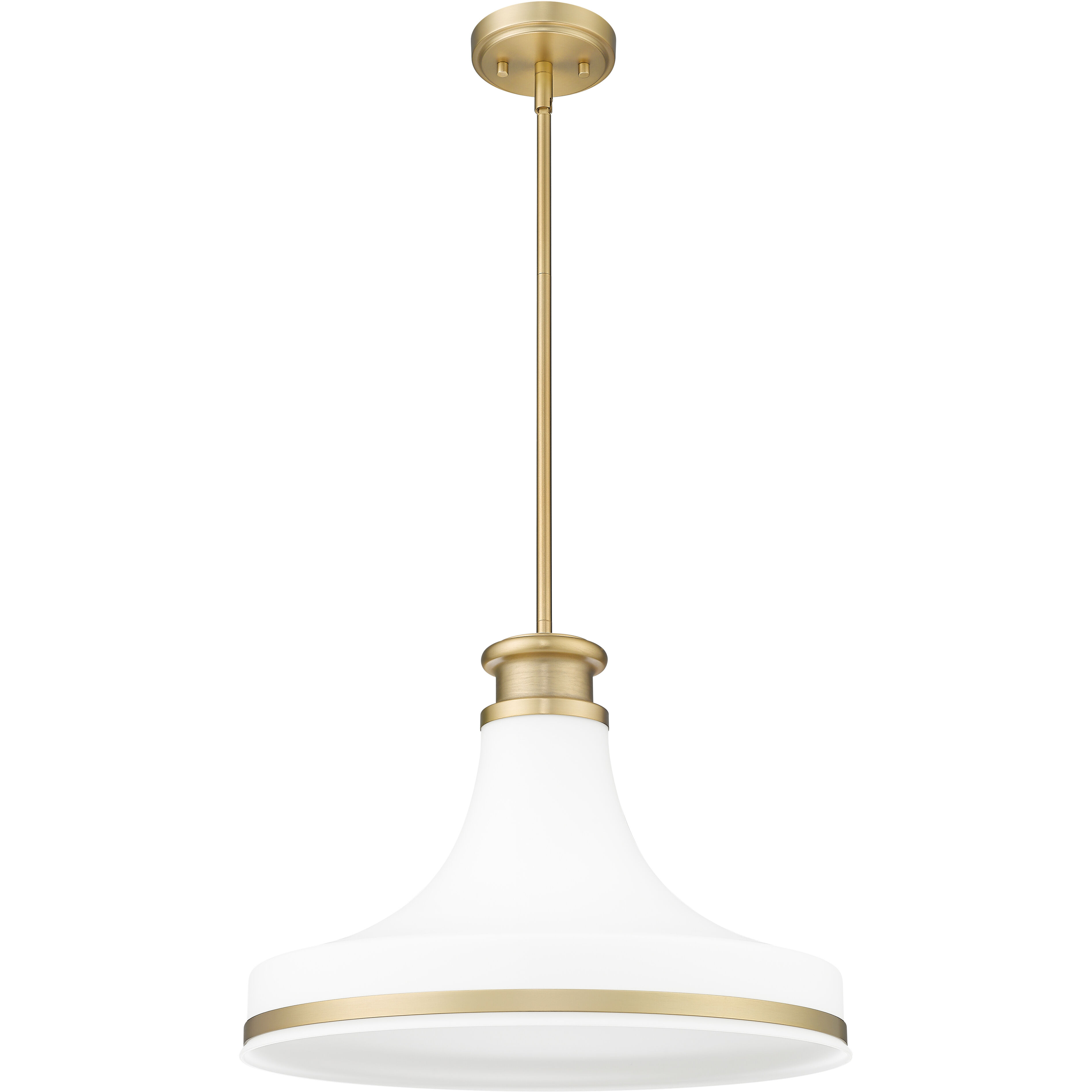 Reznor 1 Light 18 inch Modern Gold Pendant Ceiling Light