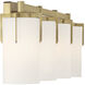 Froselle 4 Light 30.5 inch Vintage Brass Bathroom Vanity Light Wall Light