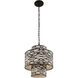 Kato 4 Light 18.75 inch Black Pendant Ceiling Light in Carbon