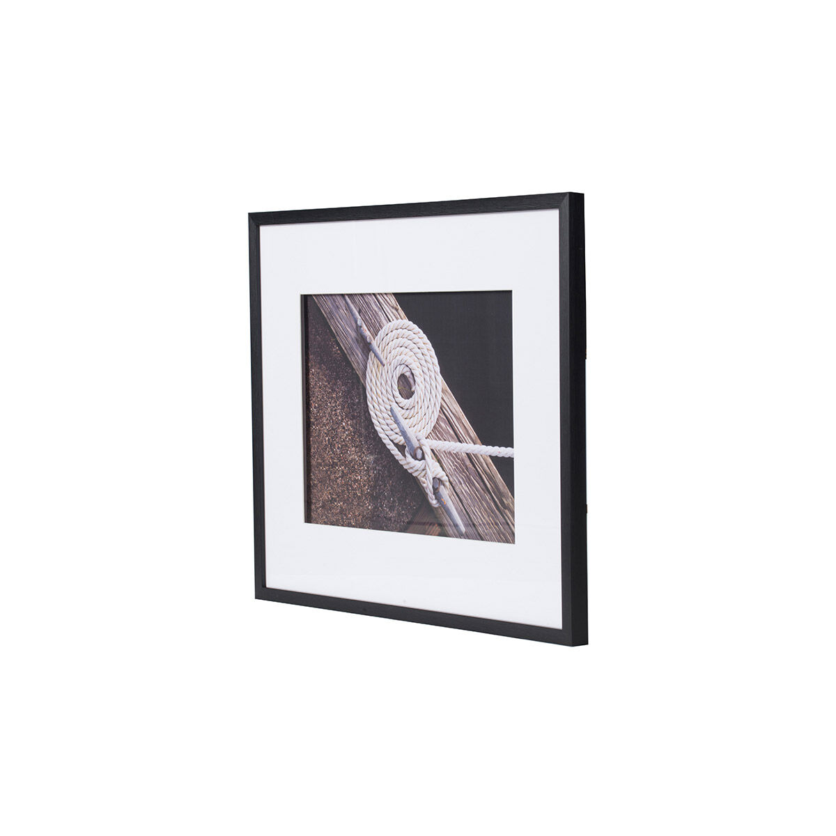 Boater Knot Black Wall Art