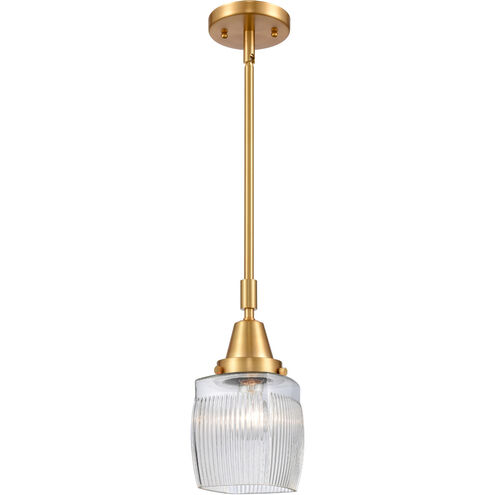 Franklin Restoration Colton LED 6 inch Satin Gold Mini Pendant Ceiling Light