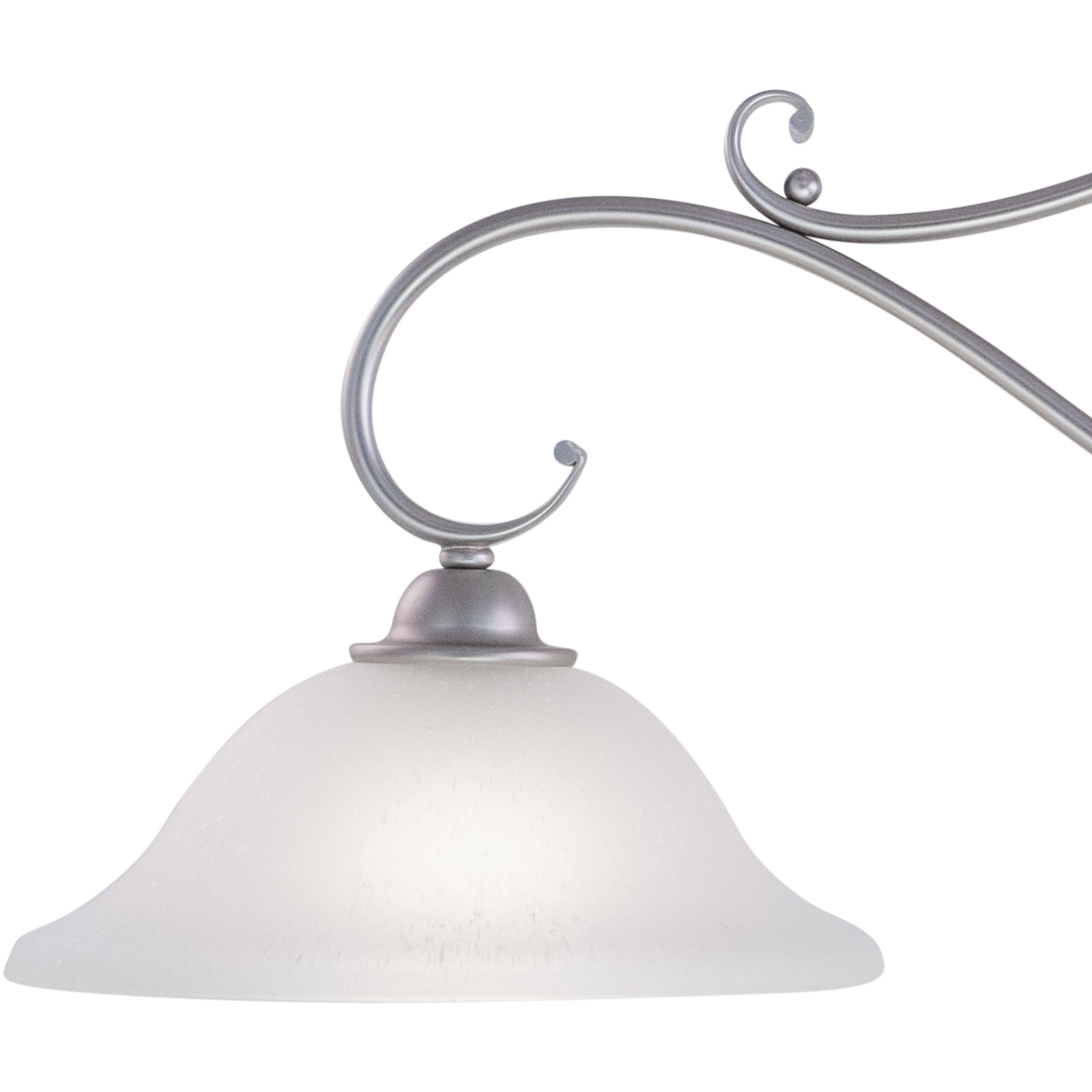 Monrovia LED 43.75 inch Brushed Nickel Linear Chandelier Ceiling Light