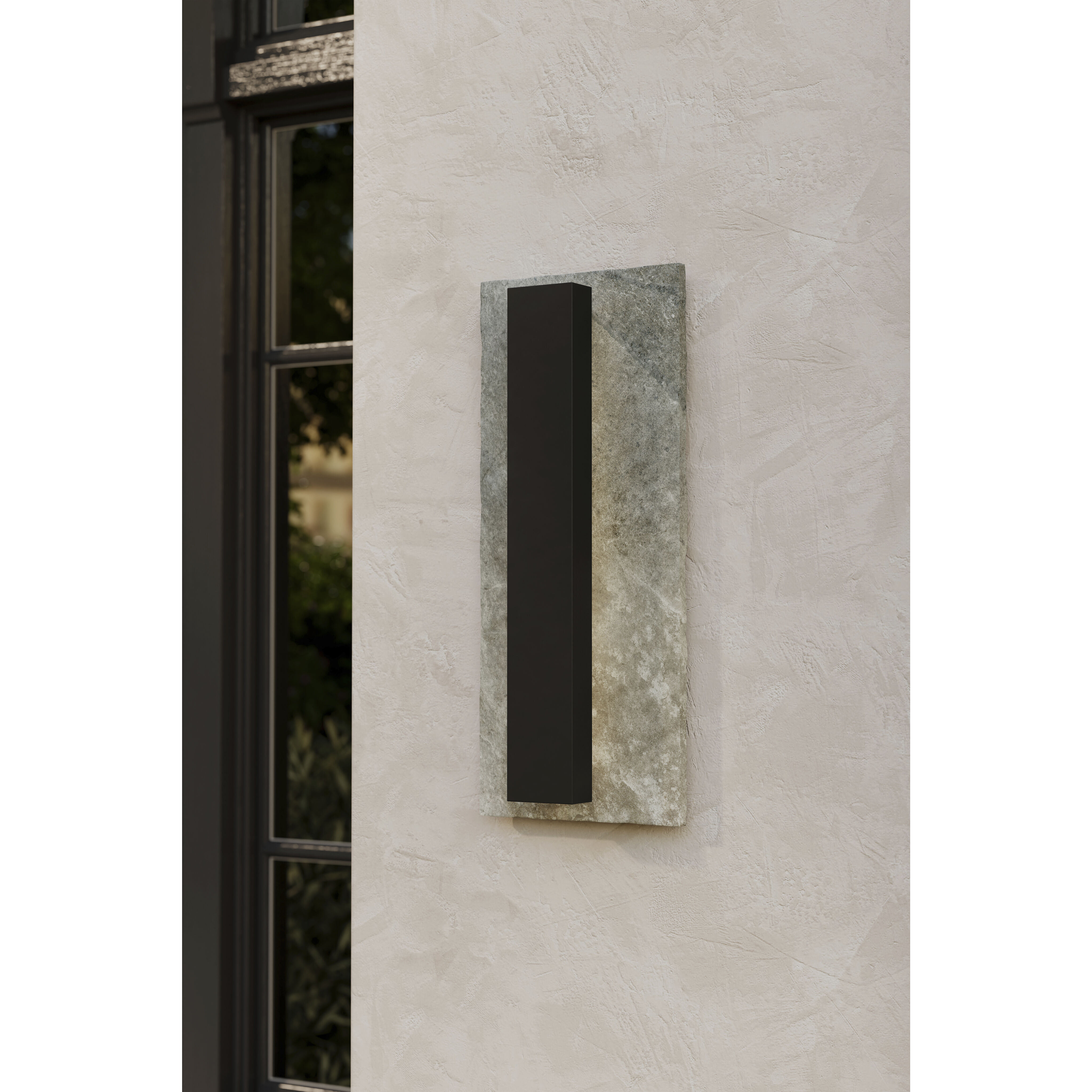 Avenelle LED 18.75 inch Sand Coal Black Outdoor Wall Sconce