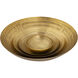 Maze 13 X 3.25 inch Bowl in Antique Brass