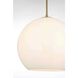 Baxter 1 Light 14 inch Satin Gold Pendant Ceiling Light