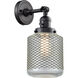 Franklin Restoration Stanton 1 Light 6 inch Matte Black Sconce Wall Light, Franklin Restoration