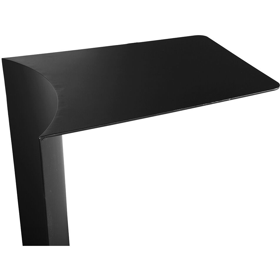 Mulligan 25 X 18 inch Matte Black Side Table
