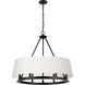 Colby 6 Light 29 inch Matte Black Chandelier Ceiling Light