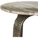 Warner 24 X 18 inch Antiqued Champagne and Toronto Marble Indoor Outdoor Side Table