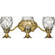 Plantation 3 Light 21 inch Burnished Brass Vanity Light Wall Light