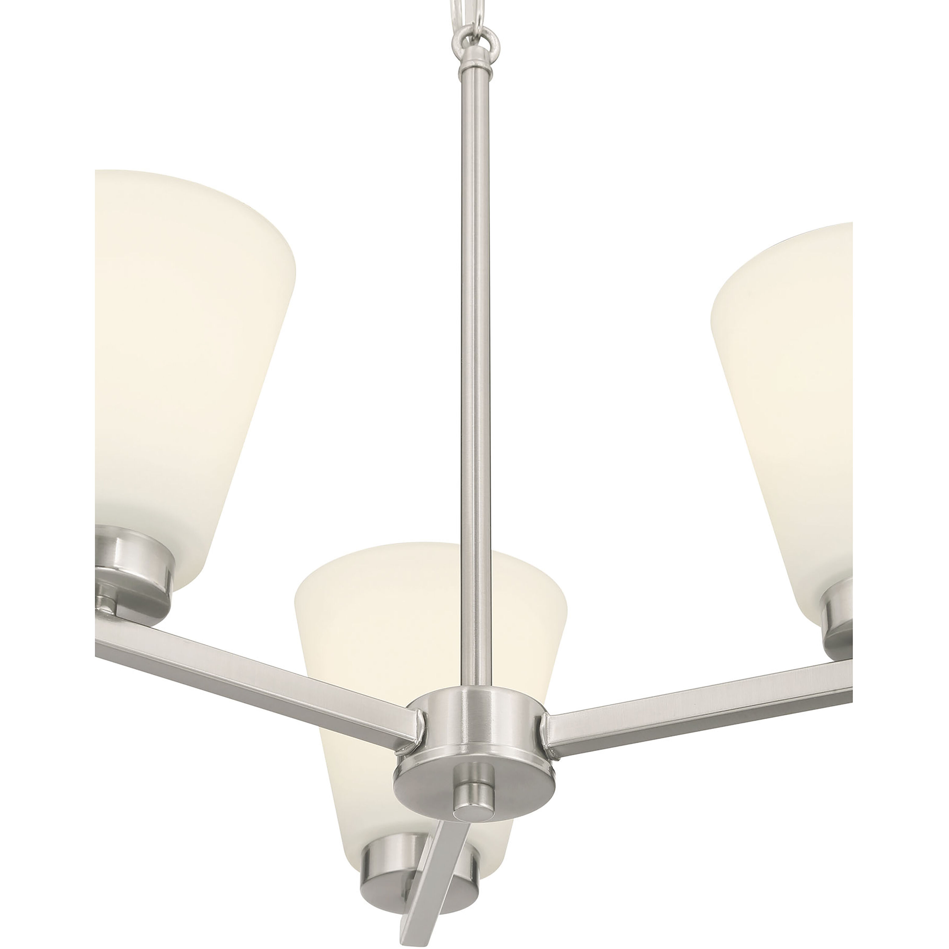 Strayhan 3 Light 18 inch Brushed Nickel Chandelier Ceiling Light