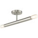Copenhagen 2 Light 5.13 inch Brushed Nickel Semi-Flush Ceiling Light