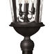 Estate Series Windsor LED 30 inch Black Outdoor Post Mount Lantern