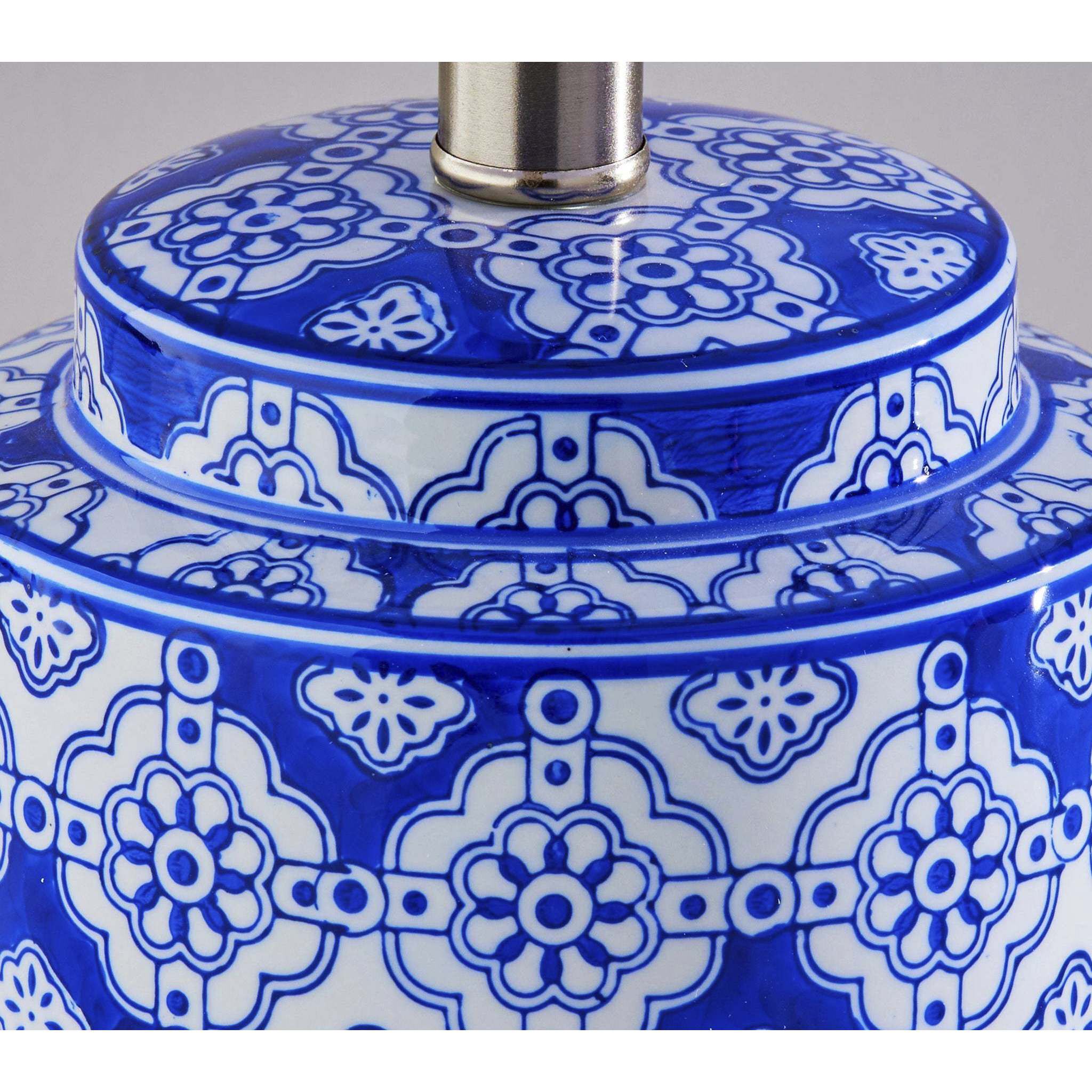 Polly 17 inch 60.00 watt Blue Table Lamps Portable Light, Simplee Adesso, 2 Pack