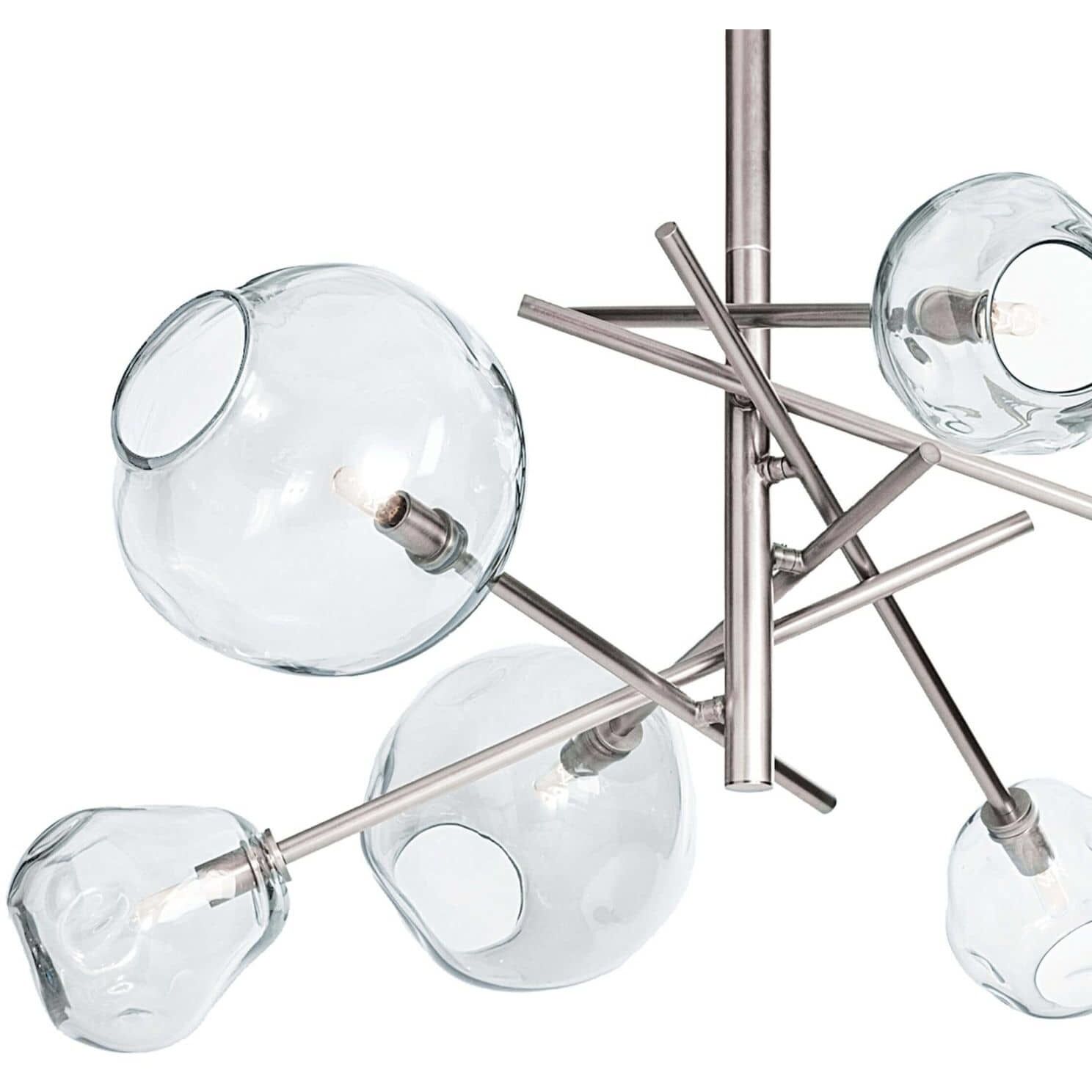 Molten 6 Light 43.5 inch Polished Nickel Chandelier Ceiling Light