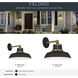 Fielding 1 Light 10 inch Natural Brass Outdoor Wall Light