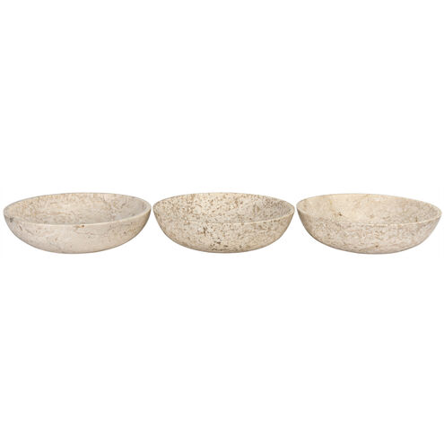 Marble 10 X 3 inch Bowls, Set of 3