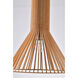 Canada 1 Light 16 inch Wood Single Pendant Lighting Ceiling Light