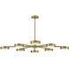 Cava LED 50 inch Lacquered Brass Semi-flush Mount Ceiling Light