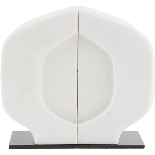 Saffron 5 inch Ivory Bookends, Set of 2