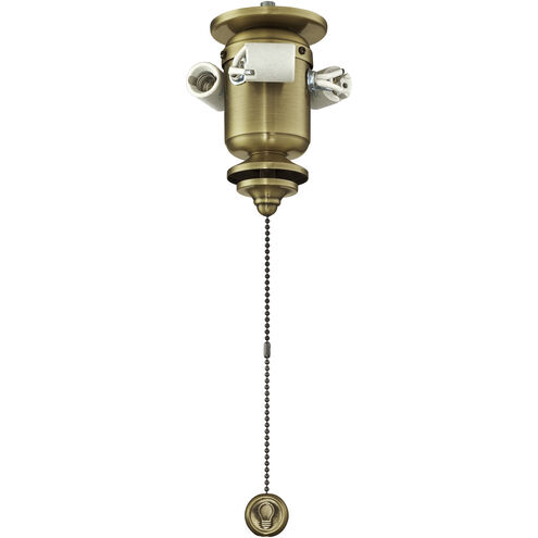 Fitters 3 Light Antique Brass Fan Light Kit