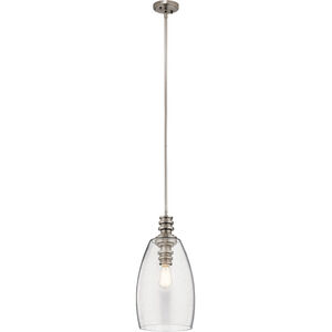 Lakum 1 Light 10 inch Classic Pewter Pendant Ceiling Light in Clear Seeded