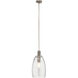 Lakum 1 Light 10 inch Classic Pewter Pendant Ceiling Light in Clear Seeded
