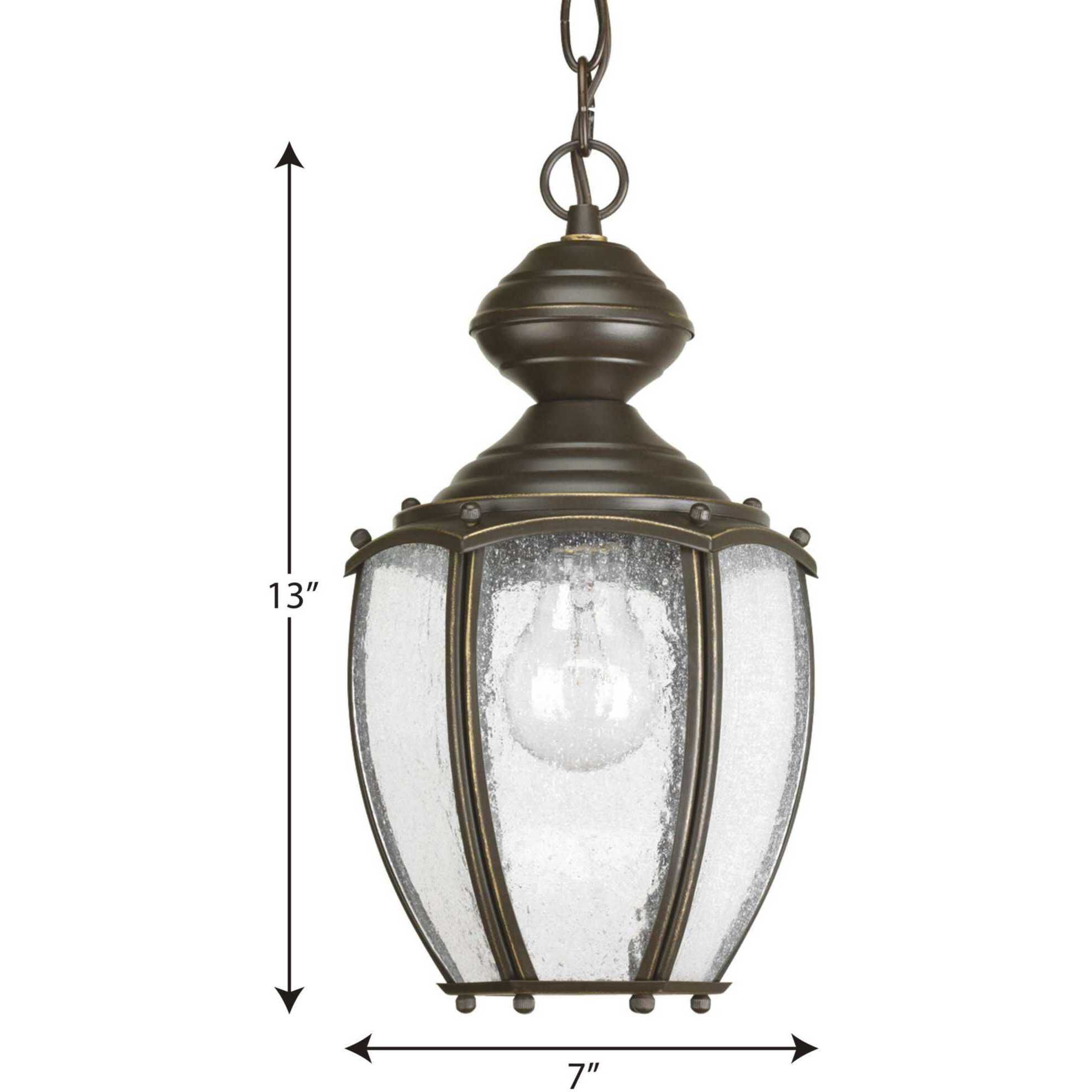 Roman Coach 1 Light 7 inch Antique Bronze Outdoor Hanging Lantern