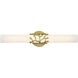 Lyra LED 23 inch Lacquered Brass Vanity Light Wall Light, Vertical