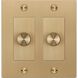 2G 100-120 Brass Dimmer Switch, LED