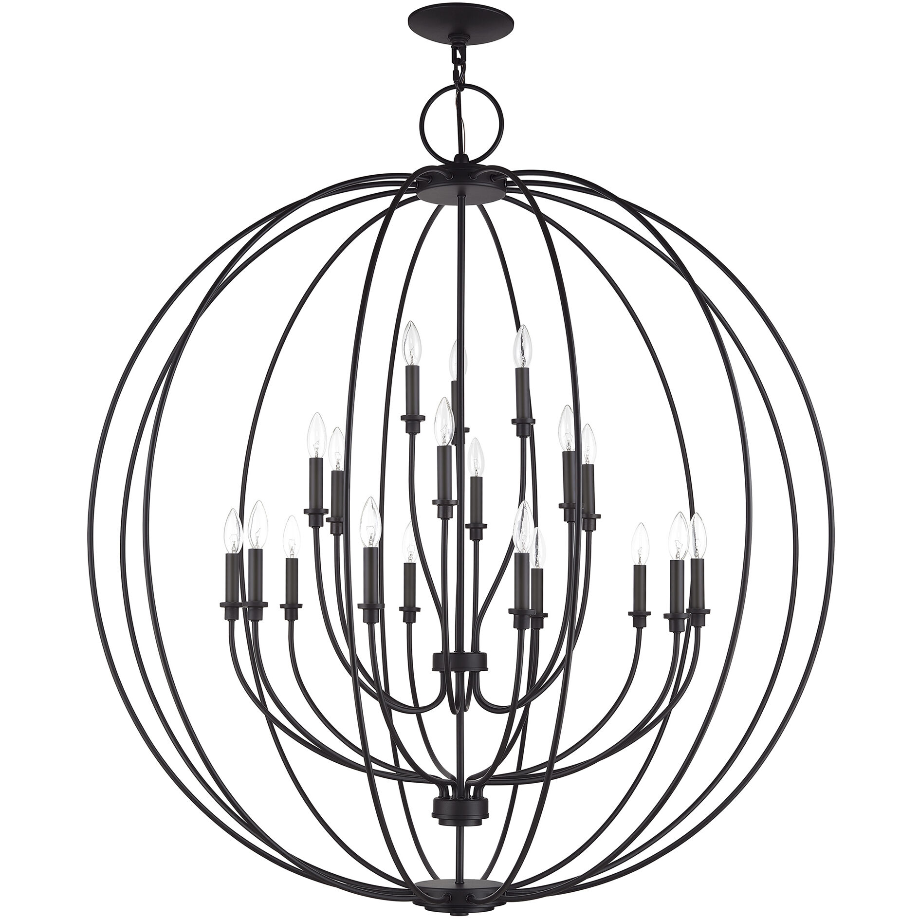 Milania 19 Light 48 inch Bronze Foyer Chandelier Ceiling Light