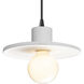 Radiance Collection 1 Light 8 inch Gloss White Pendant Ceiling Light