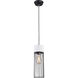 Canada 1 Light 5 inch Grey/Black Single Pendant Lighting Ceiling Light
