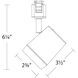 Ocularc 1 Light 120 White H Track Fixture Ceiling Light