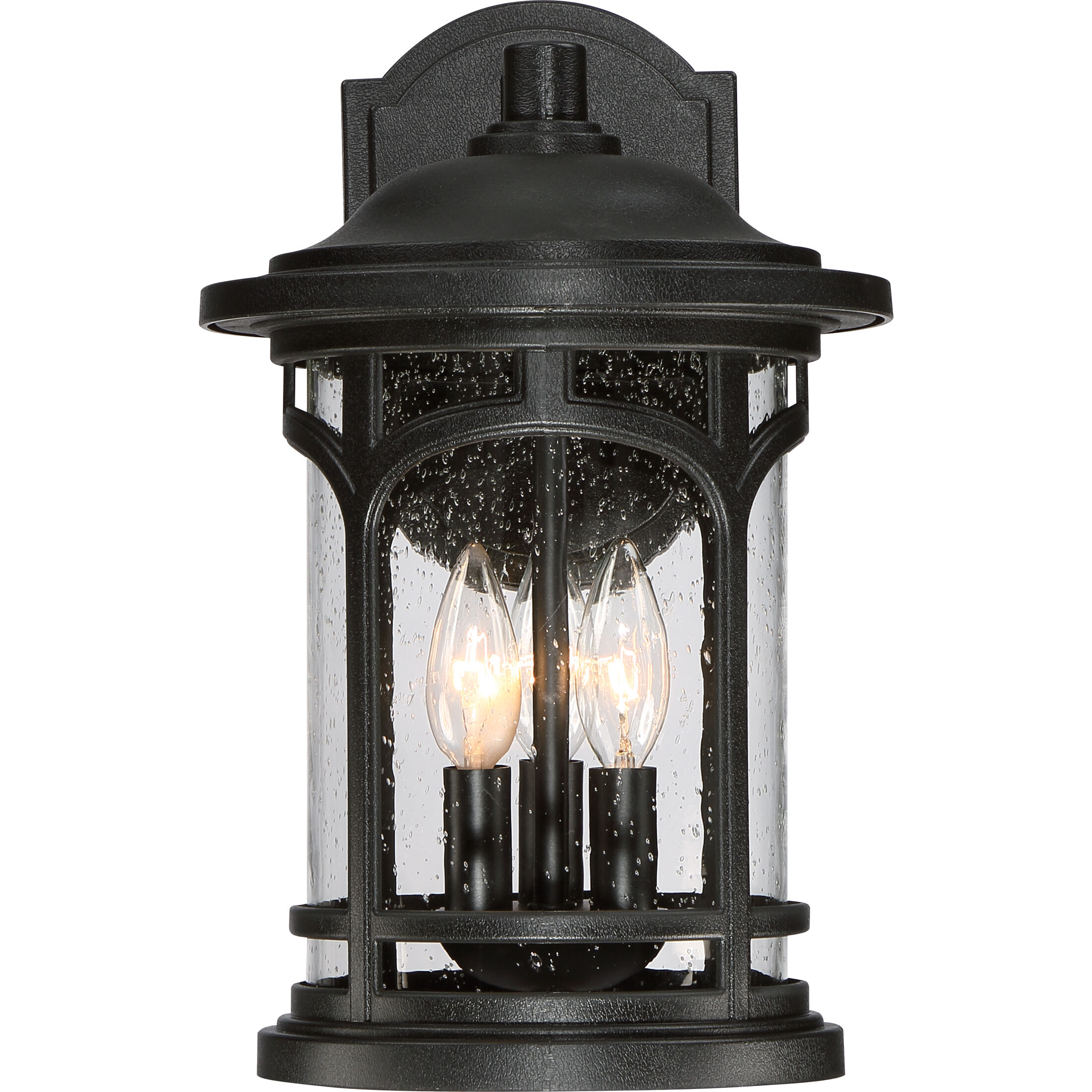 Marblehead 3 Light 15 inch Mystic Black Outdoor Wall Lantern