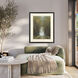 Quiet Haven Green and Black and Yellow Framed Art
