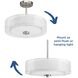 Invite 3 Light 15 inch Brushed Nickel Semi-Flush Mount Convertible Ceiling Light