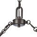 Marion 3 Light 36 inch Oil Rubbed Bronze with White Linear Chandelier Ceiling Light