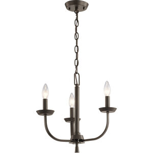 Kennewick 3 Light 16 inch Olde Bronze Mini Chandelier Ceiling Light