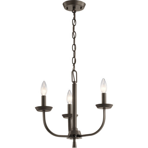 Kennewick 3 Light 16 inch Olde Bronze Mini Chandelier Ceiling Light