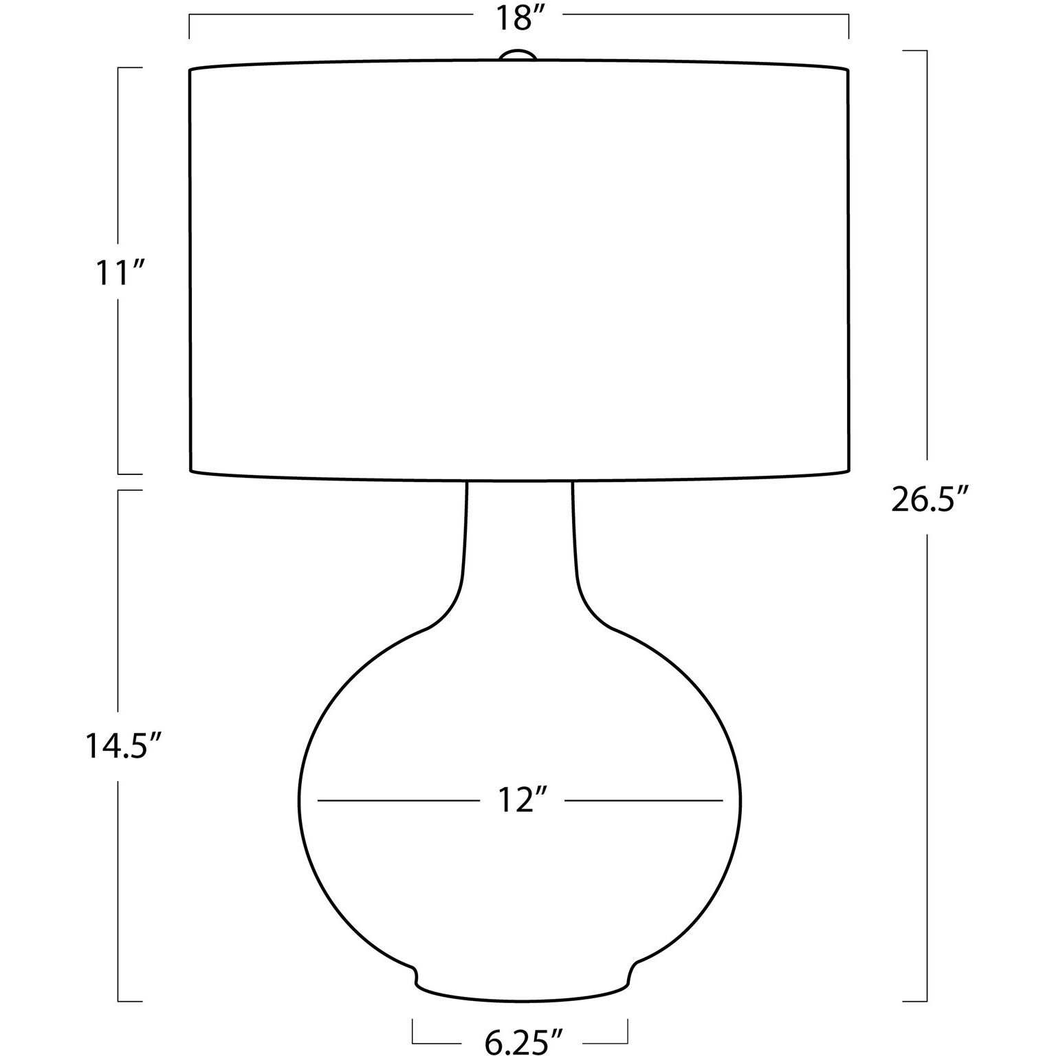 Clemente 26.5 inch 150.00 watt White Table Lamp Portable Light
