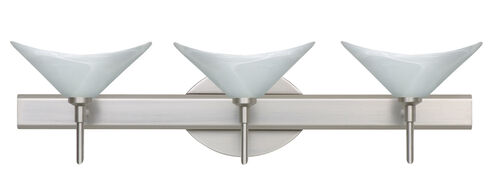 Hoppi 3 Light 23 inch Satin Nickel Vanity Lighting Wall Light in Halogen