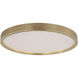 Kelly Wearstler Cerne LED 22 inch Natural Brass Flush Mount Ceiling Light in 120V