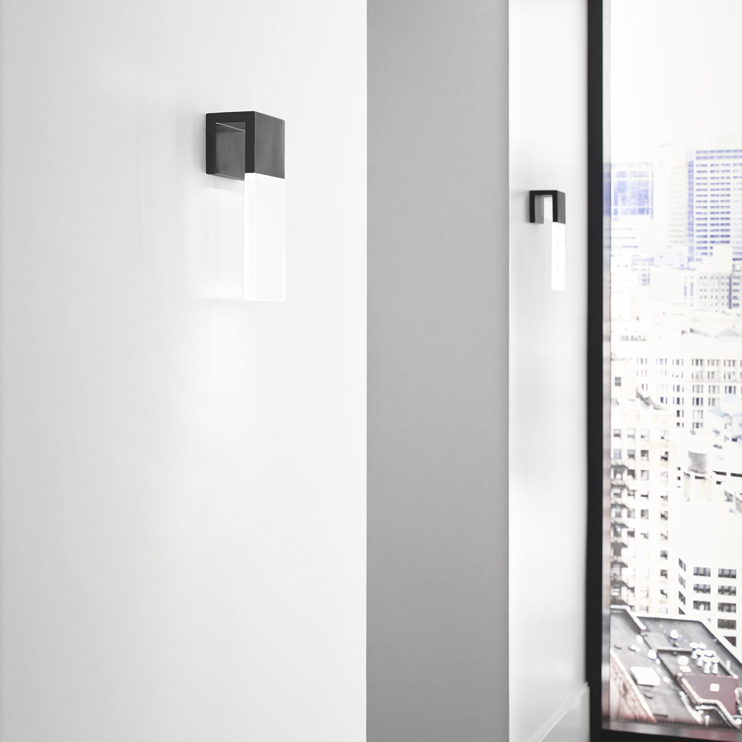 Kelly Wearstler Kulma LED 10.5 inch Black Outdoor Wall Light, Integrated LED