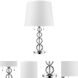 Palla 29 inch 100.00 watt Polished Chrome Table Lamp Portable Light