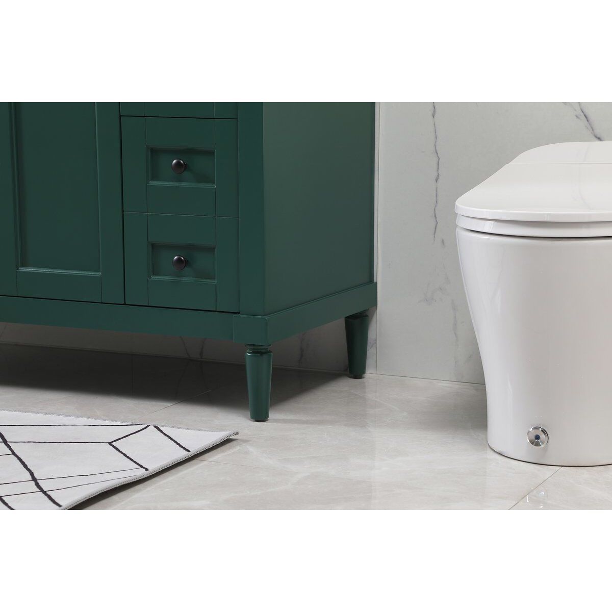 Bennett 48 X 21 X 35 inch Green Vanity Sink Set